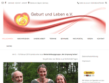 Tablet Screenshot of geburt-und-leben.com